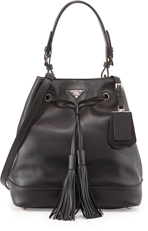 prada city calf bucket bag|Prada City Calf Bucket Bag, Black (Nero) .